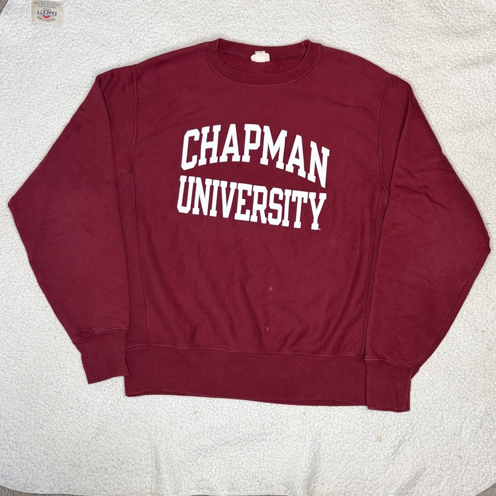 Vintage Champion Reverse Weave Chapman University Sweatshirt: Size Medium